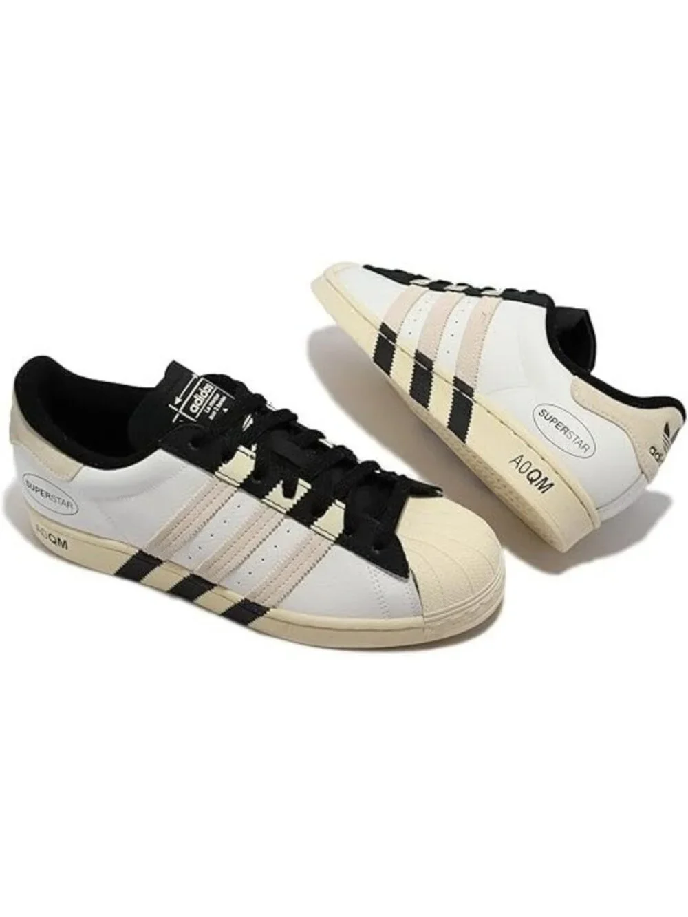 adidas Originals Superstar Size 11.5 Mens Sneakers Cream Black White GX6025 NEW